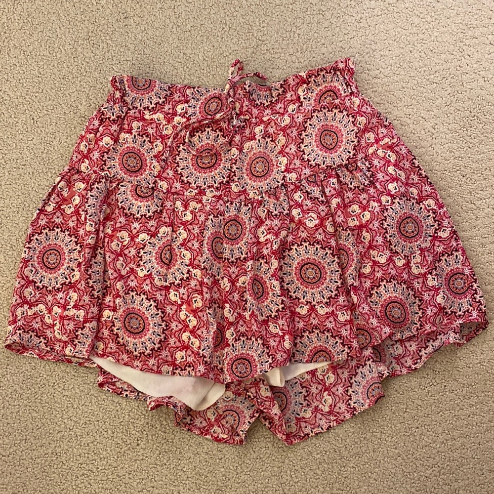 Pink flowy shorts
